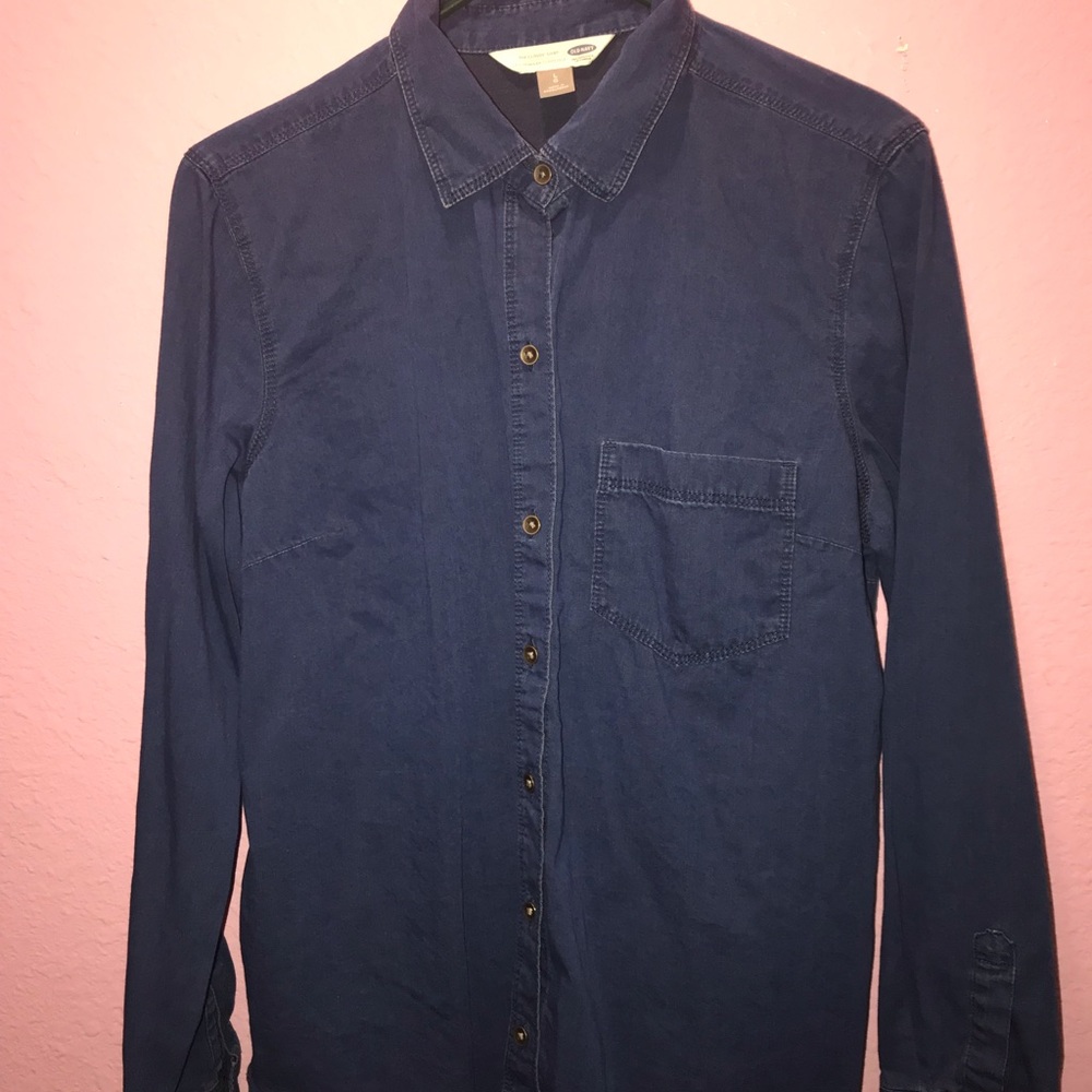 Button up jean “flannel”
